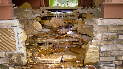 Stone Waterfall and Patio Remodeling