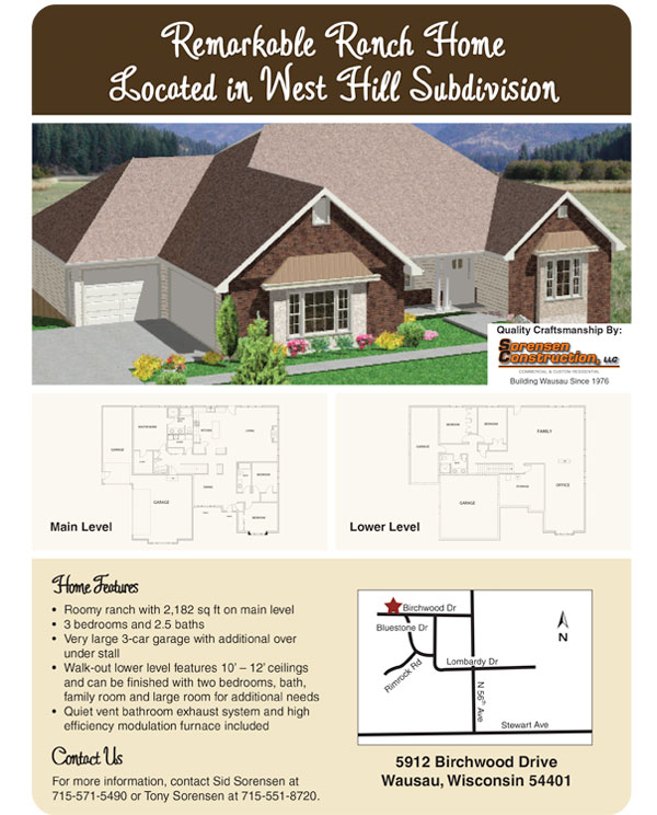 Ranch Home West Hill Subdivision