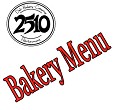 Bakery Menu