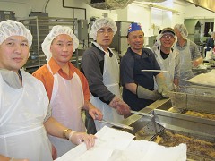 More than 60 volunteers prepared and sold nearly 7,000 egg rolls during Super Roll Sunday at Saint Anne's Catholic Church in Wausau, Wis., on February 6, 2011 (Super Bowl Sunday).