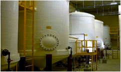 Fiberglass Tanks for Food Processing Plants