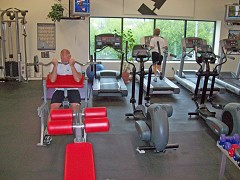 Free weight area of the Personal Coaching and Sports Conditioning area.