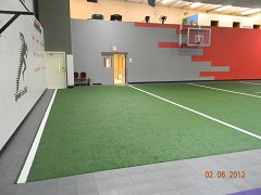 Artificial Turf in Gymnasium