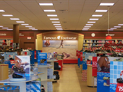 Famous Footwear Wausau, WI, Commercial Property, Thorson Interior Finishers Marathon, WI