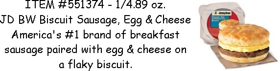 Biscuit Sausage Egg and Cheese