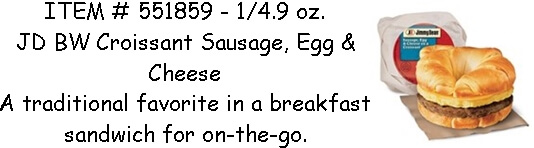 Croissant Sausage Egg and Cheese