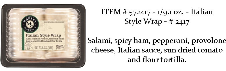 Italian Style Sandwich at Merrill Distributing