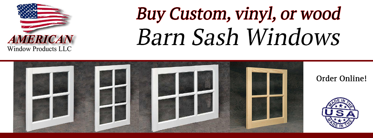 Buy Now! Brand New Wood Barn Sash Windows  