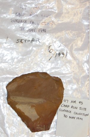 "sugar quartz" scraper of Cochrane, WI