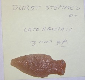 a Durst Stemmed point