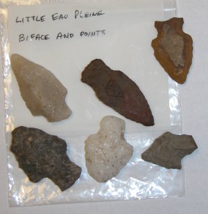 middle woodland (about 2,000 years old) points