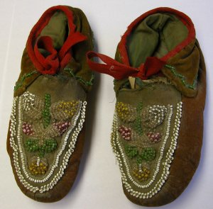 Ojibwe beaded moccasins