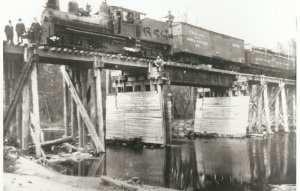 Marathon County Railroad tressel over the Big Eau Pleine.