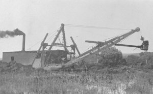In 1903 the ill-fated Dancy Drainage District formed and soon giant steam dredges drained Rice Lake, channeled the river and sent fingers of ditches into the swamps.