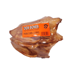 Pig Ear 4 Pack Dog Treats by Dem Dones | Abbyland Foods
