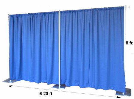 pipe and drape background rental