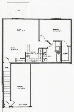 Single Bedrooom Floorplan