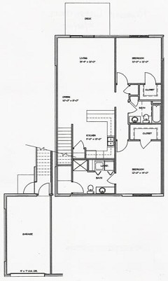 Double Bedroom Floorplan