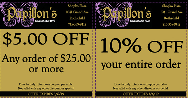   Restaurant Coupons for Wausau