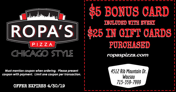   Restaurant Coupons for Wausau Area