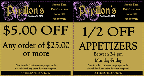   Food & Drink Coupons in Wausau Area