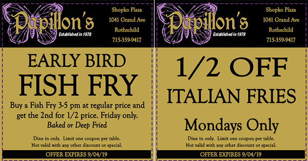   Food & Drink Coupons in Wausau Area