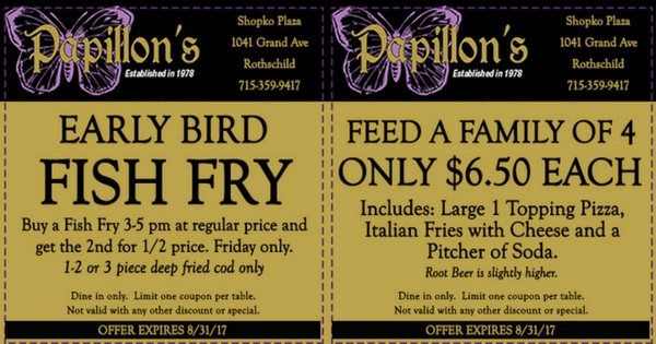   Restaurant Coupons for Wausau