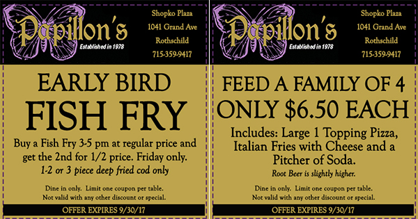   Food & Drink Coupons in Wausau