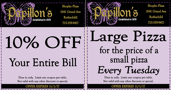   Restaurant Coupons for Wausau