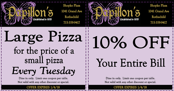   Restaurant Coupons for Wausau