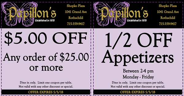   Food & Drink Coupons in Wausau Area