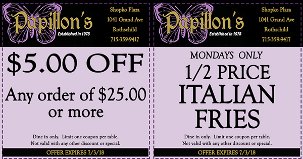   Restaurant Coupons in Wausau