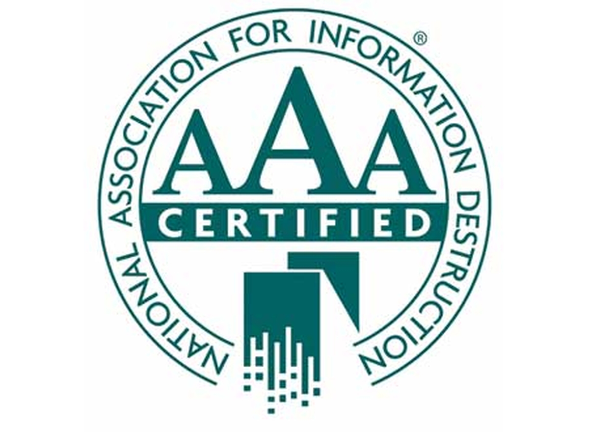 We were recently re-certified by NAID 