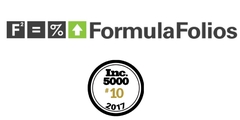 FormulaFolio Ranked #10 Fastest-Growing Company on Inc. 5000