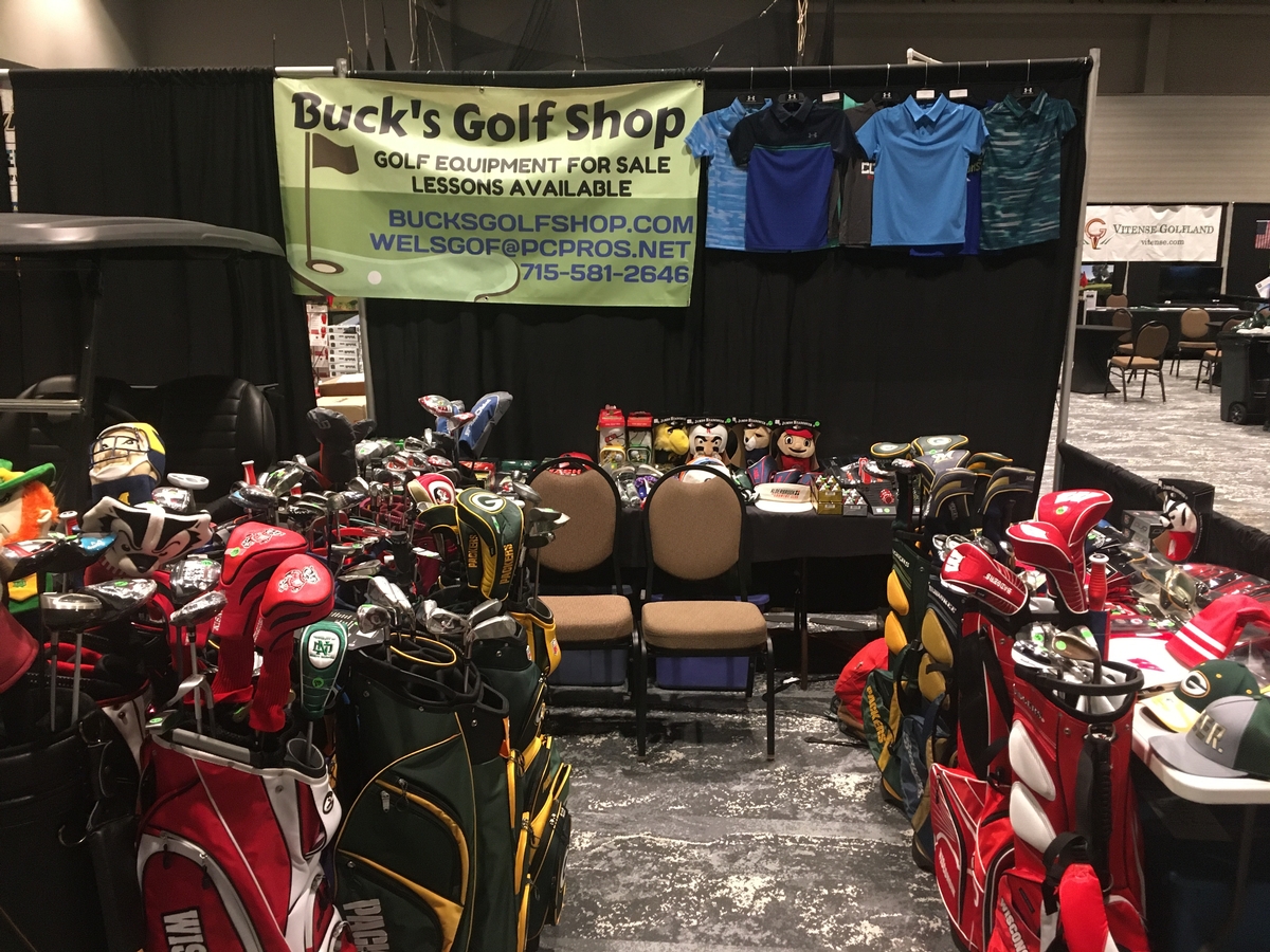 Badger, Brewer, Bucks, & Packer Golf Merchandise available @ Buck's Golf Shop 