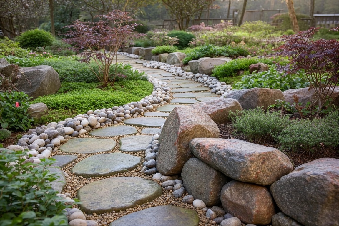 Installing Rocks in Landscaping for Low-Maintenance Curb Appeal