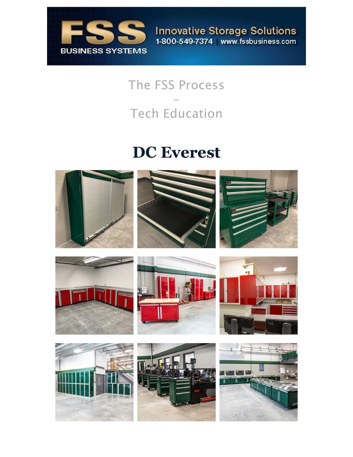 FSS STORAGE SOLUTIONS RECENT SCHOOL PROJECTS