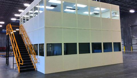 Modular Offices in an industrial warehouse