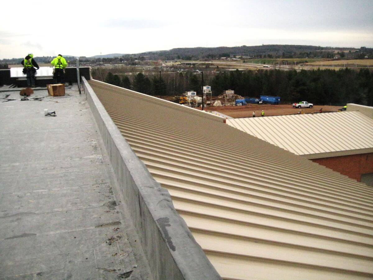 Wausau Department of Military Affairs Roof Progress Photo