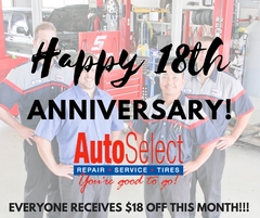 Auto Select Celebrates its 18th Anniversary! 
