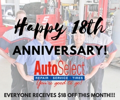 Auto Select Celebrates its 18th Anniversary!