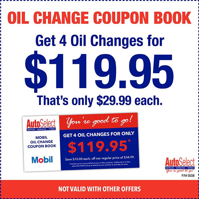 4 Oil Changes for $29.99