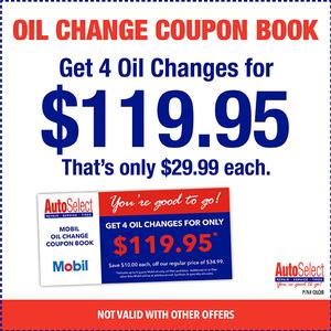 4 Oil Changes for $29.99