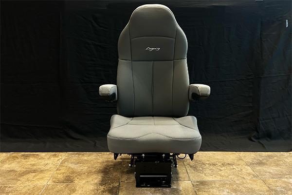 Legacy Silver Tuff Cloth Truck Seat Front