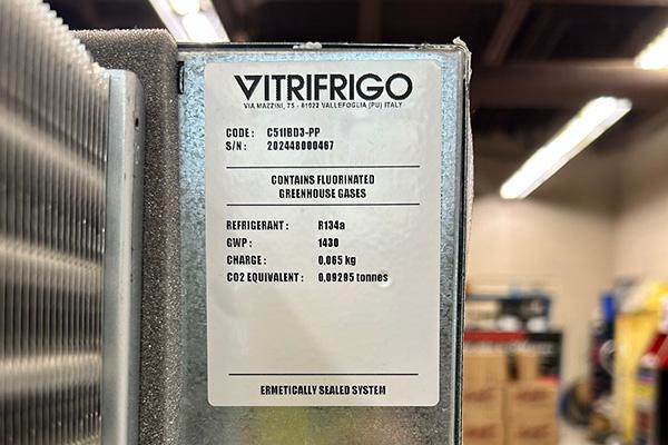 Vitrifrigo Built-In 1.8 CU. FT. 12V Refrigerator for Mobile Application 