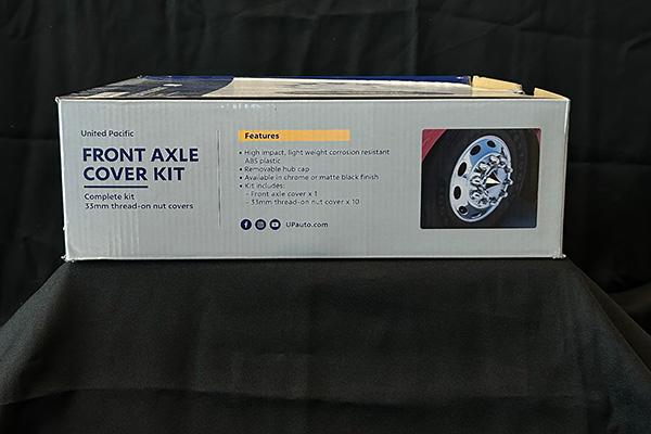 Chrome Dome Front Axle Cover With 33mm Standard Thread-On Nut Cover 