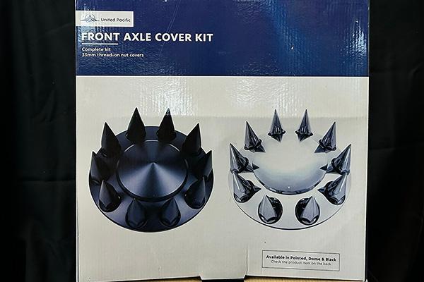 Chrome Pointed Front Axle Cover With 33mm Standard Thread-On Nut Cover 