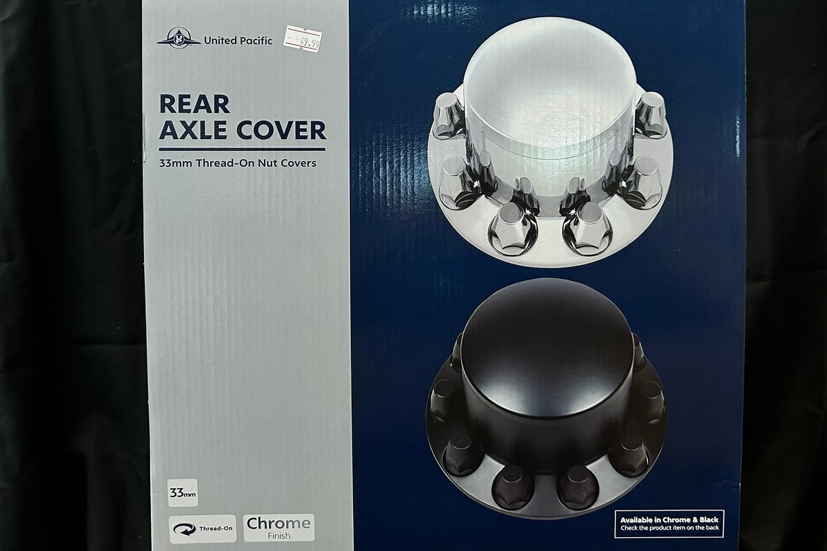 Chrome Dome Rear Axle Cover With 33mm Standard Thread-On Nut Cover 