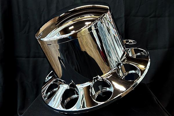 Chrome Dome Rear Axle Cover With 33mm Standard Thread-On Nut Cover 