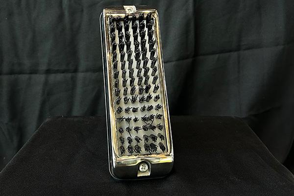 Stainless Steel Black Brush Shoe/Boot Scraper 